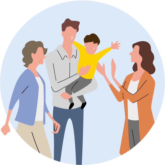 孫や家族が集まる家に