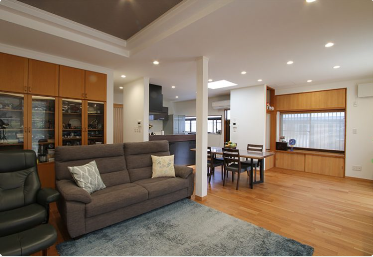 古い家の間取りを変更し開放的にしたリノベーション事例